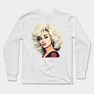 Dolly Parton Art Long Sleeve T-Shirt